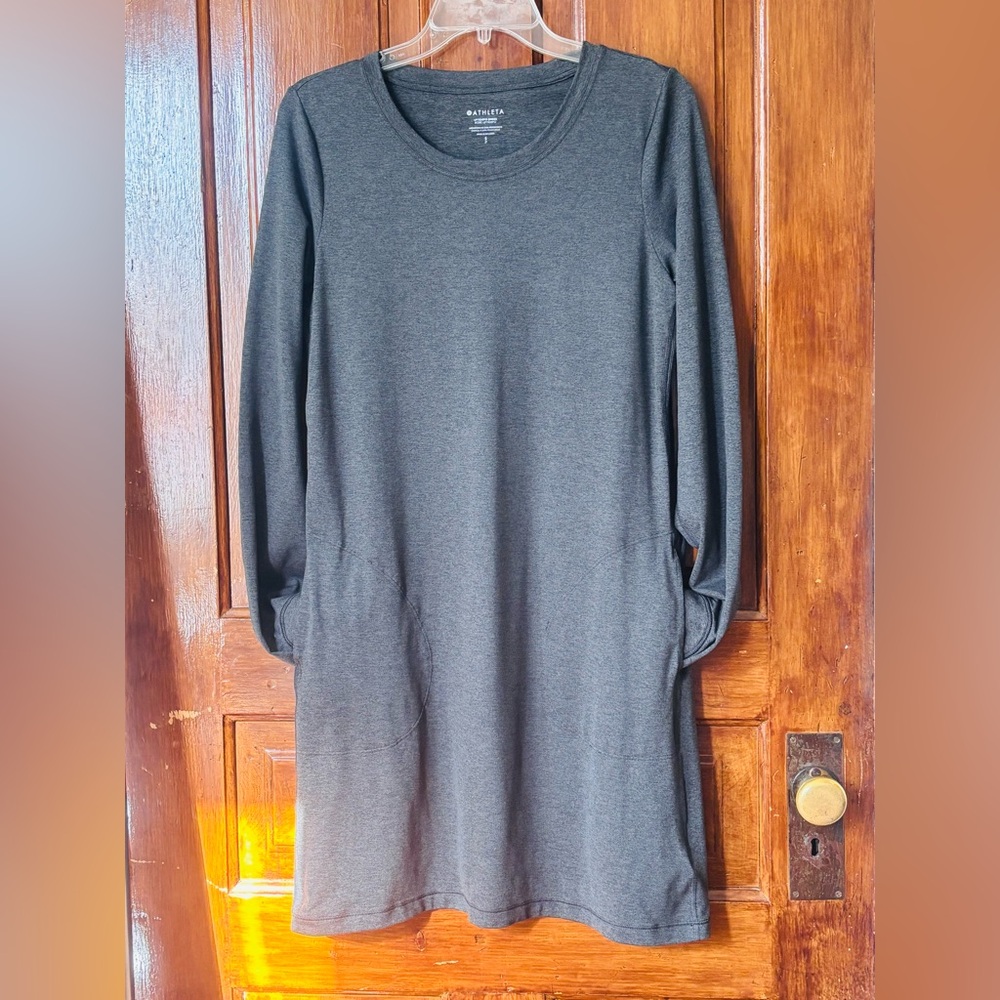 Athleta Gray Uptempo Pocket Dress